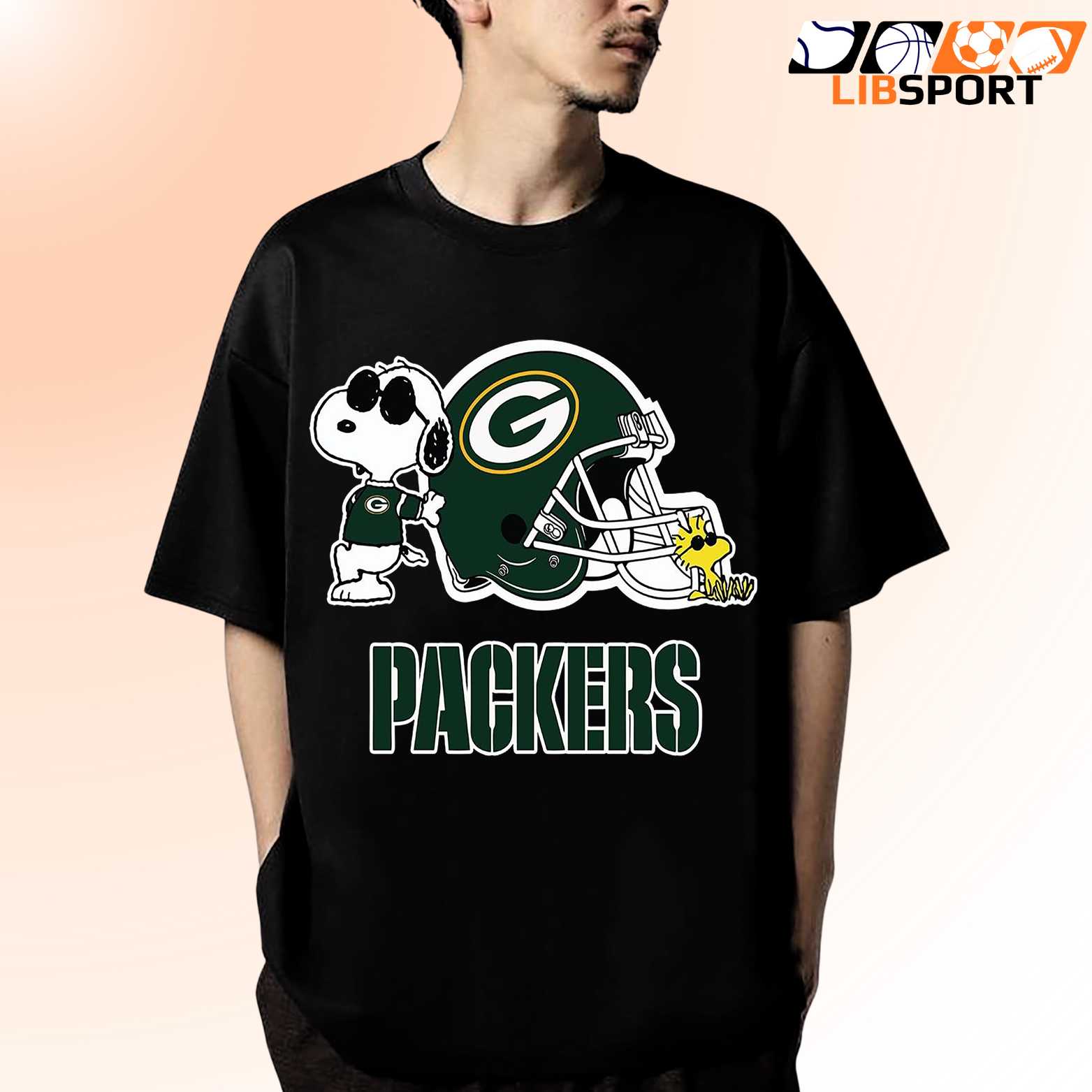Green Bay Packers Snoopy Shirt, Cute Football Tee, Unisex Nfl T-Shirt